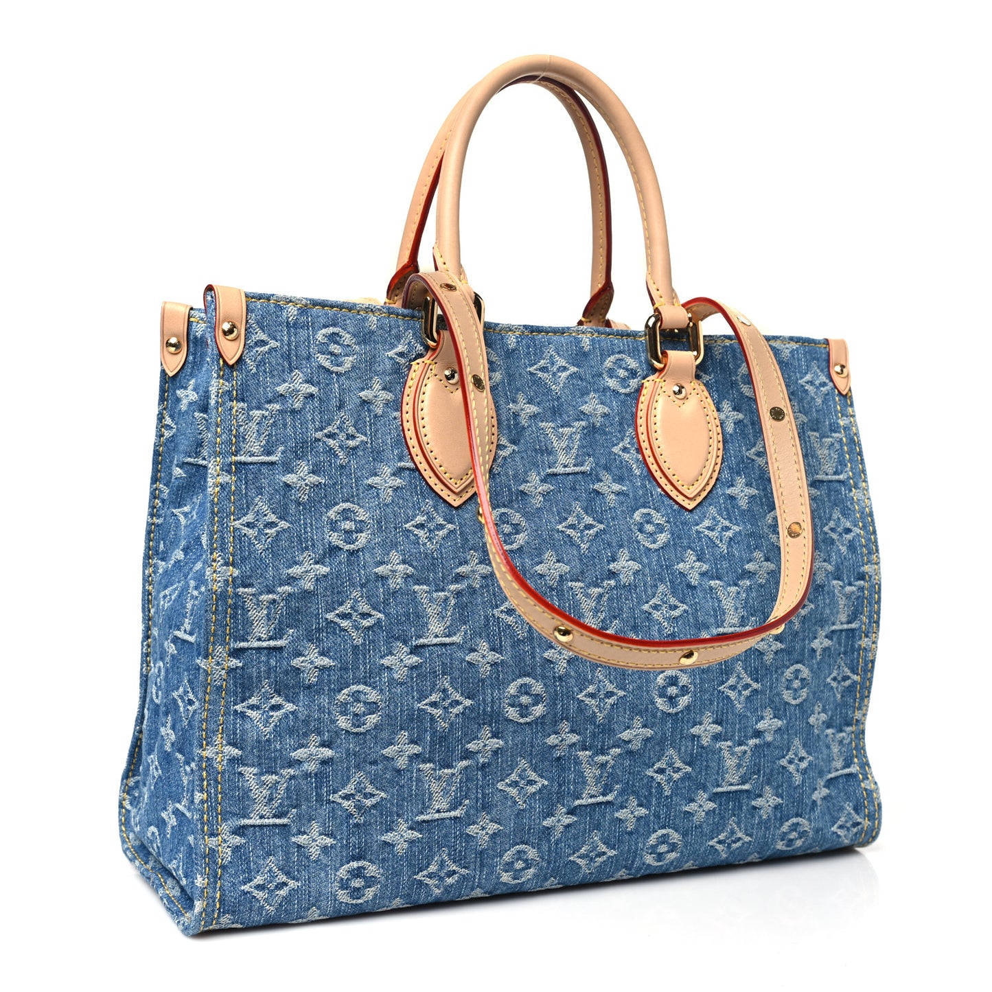 Monogram Denim Onthego MM Blue