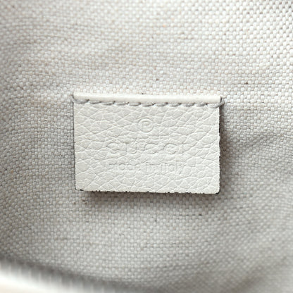 Gucci Grained Calfskin Coco Capitan Logo Belt Bag White 6 of 10