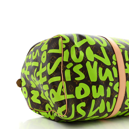 Louis Vuitton Monogram Graffiti Keepall 50 Green 9 of 11