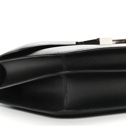 Hermes Grained Monsieur Lizard Constance 24 Black Ombre 7 of 9