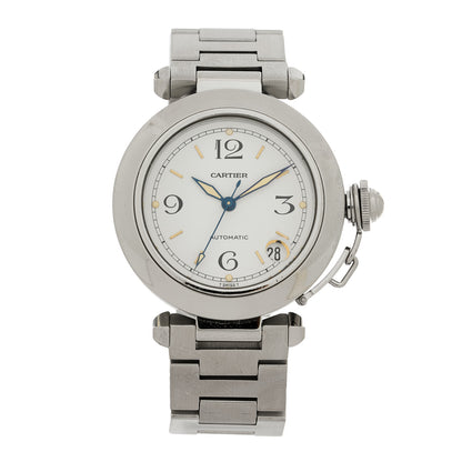 Cartier Stainless Steel 35mm Pasha C Automatic Watch 1 of 4