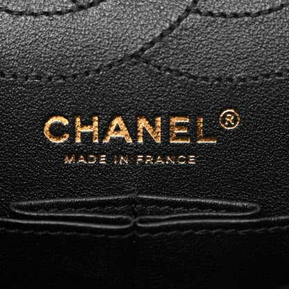 Chanel Crumpled Calfskin Chevron Quilted 2.55 Reissue 226 Black 6 of 12