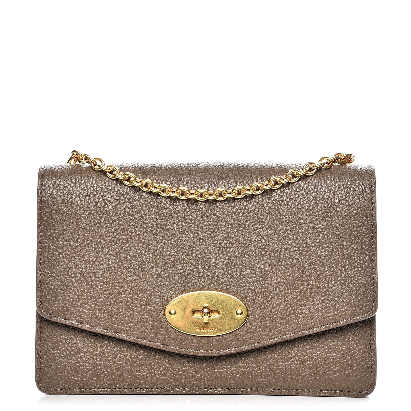 Small Classic Grain Calfskin Small Darley Clay