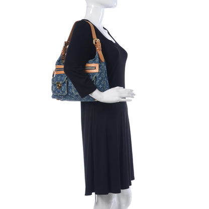 Louis Vuitton Monogram Denim Baggy PM Blue 2 of 13