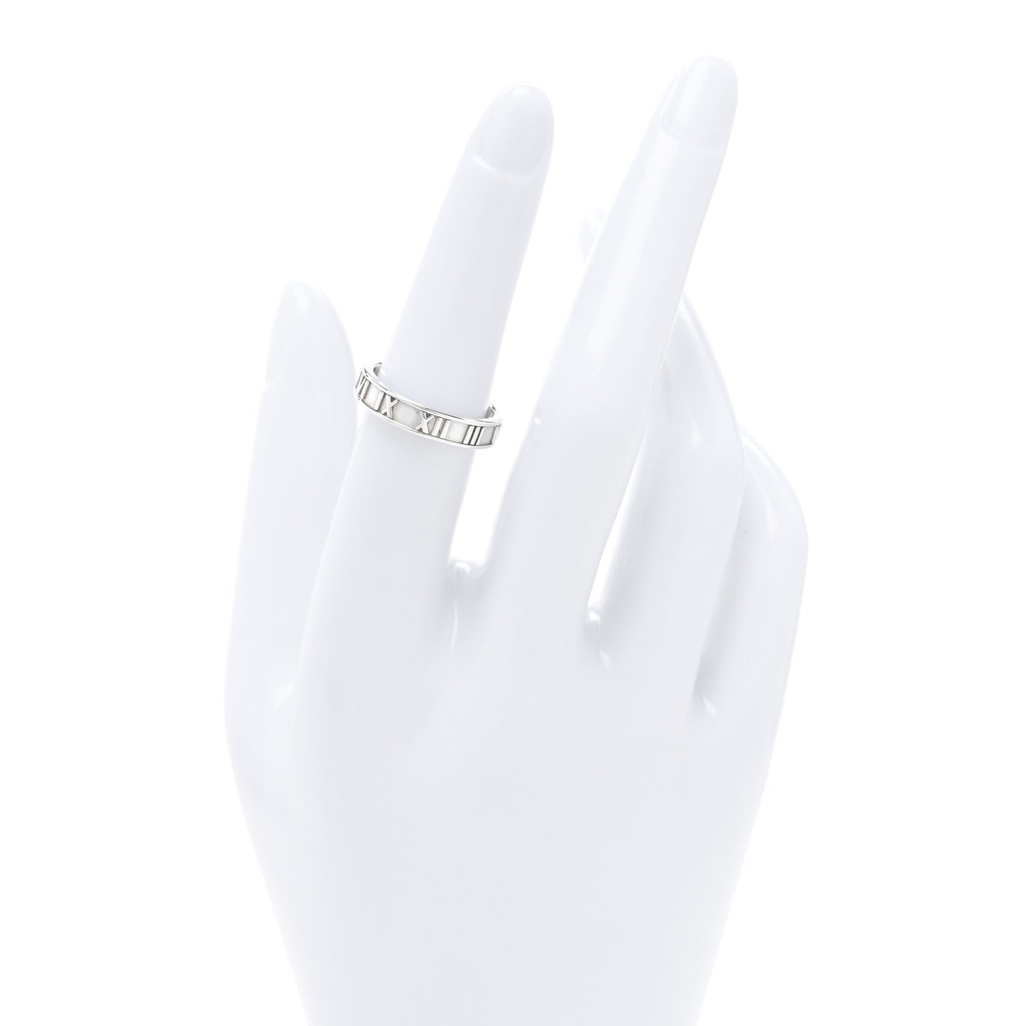 Sterling Silver Narrow Atlas Ring 53 6.5
