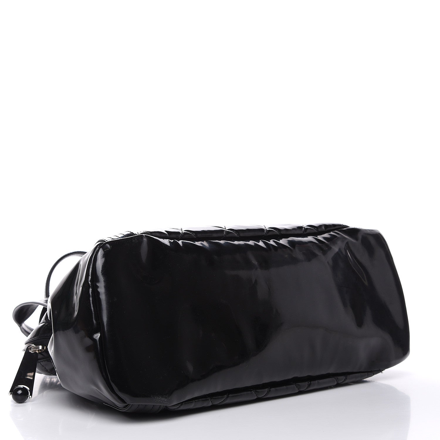 Chanel Vinyl Quilted CC Large Tote Black 4 of 13