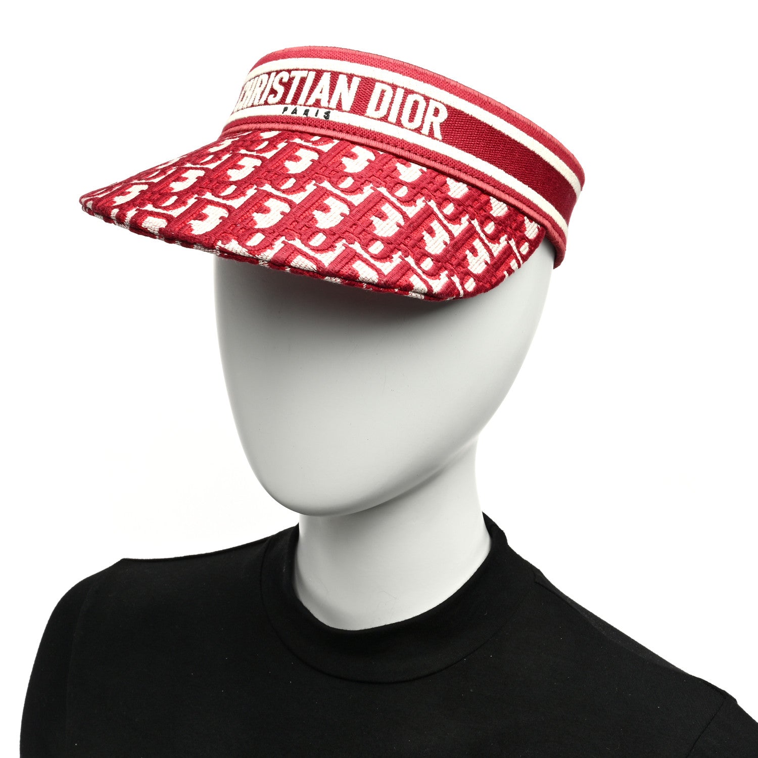 Christian Dior Oblique Embroidered D-Smash Visor Red 7 of 7