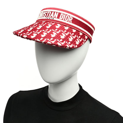 Christian Dior Oblique Embroidered D-Smash Visor Red 7 of 7