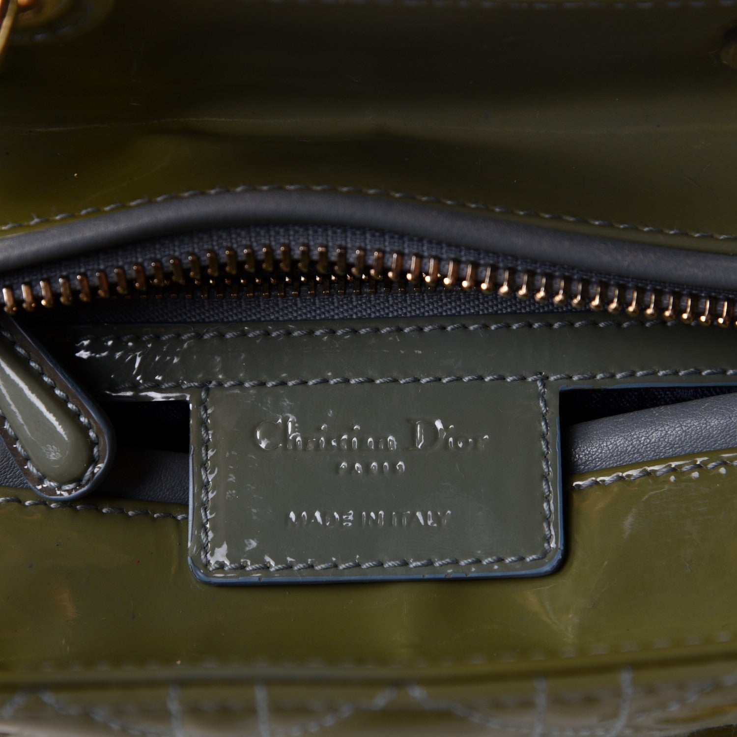 Christian Dior Patent Cannage Medium Lady Dior Light Blue 4 of 5