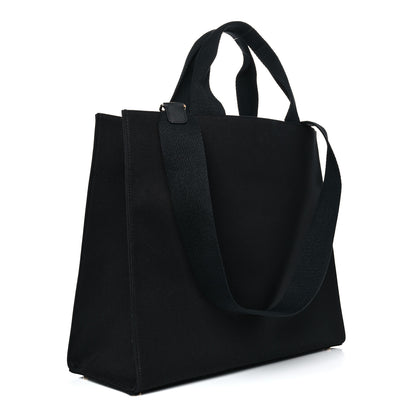 Fendi X VERSACE Canvas Fendace Logo Large Shopping Tote Black 3 of 13