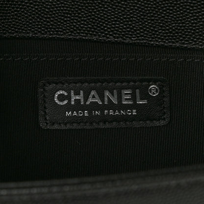 Chanel Caviar Quilted Medium Boy Flap Black 6 of 10