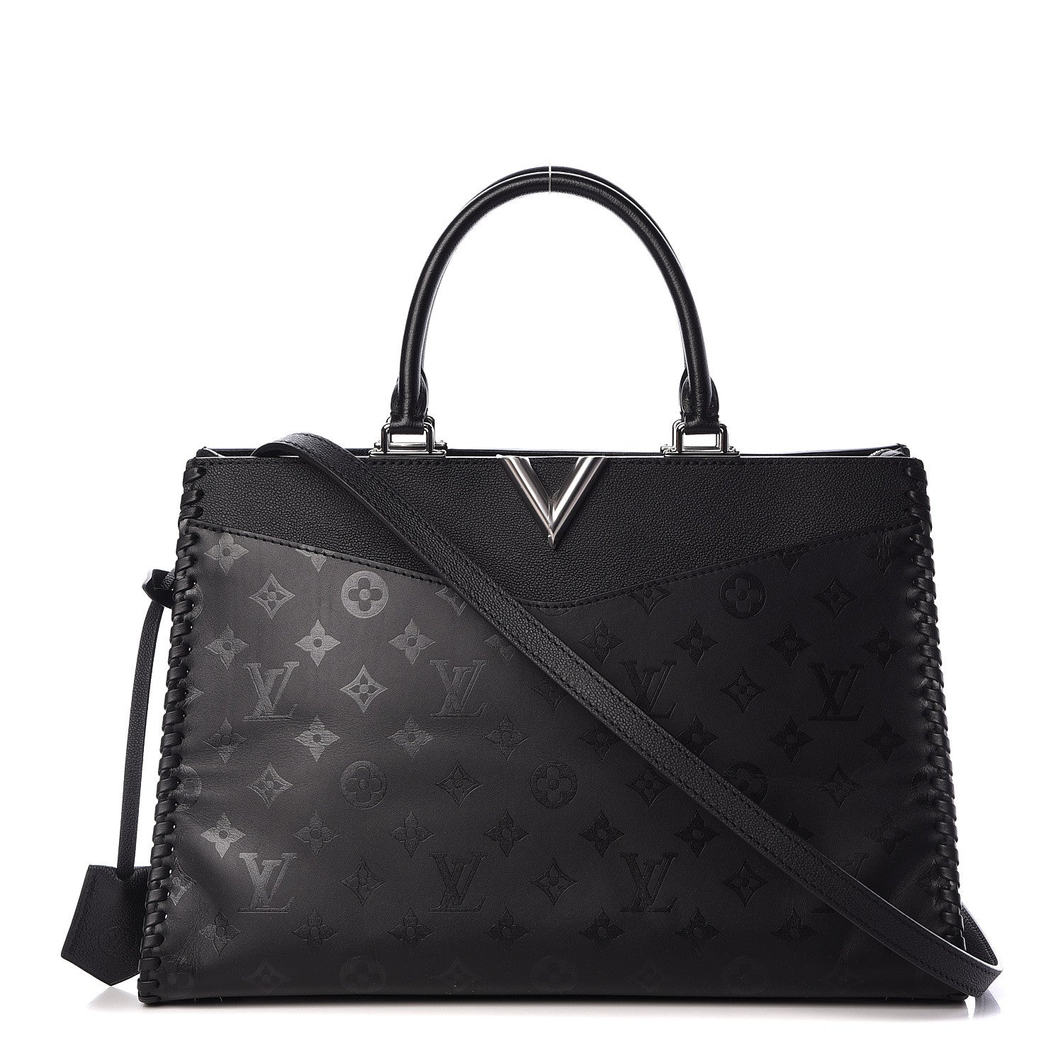 Louis Vuitton Monogram Cuir Plume Very Zipped Tote Black 1 of 14
