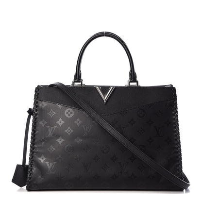 Louis Vuitton Monogram Cuir Plume Very Zipped Tote Black 1 of 14