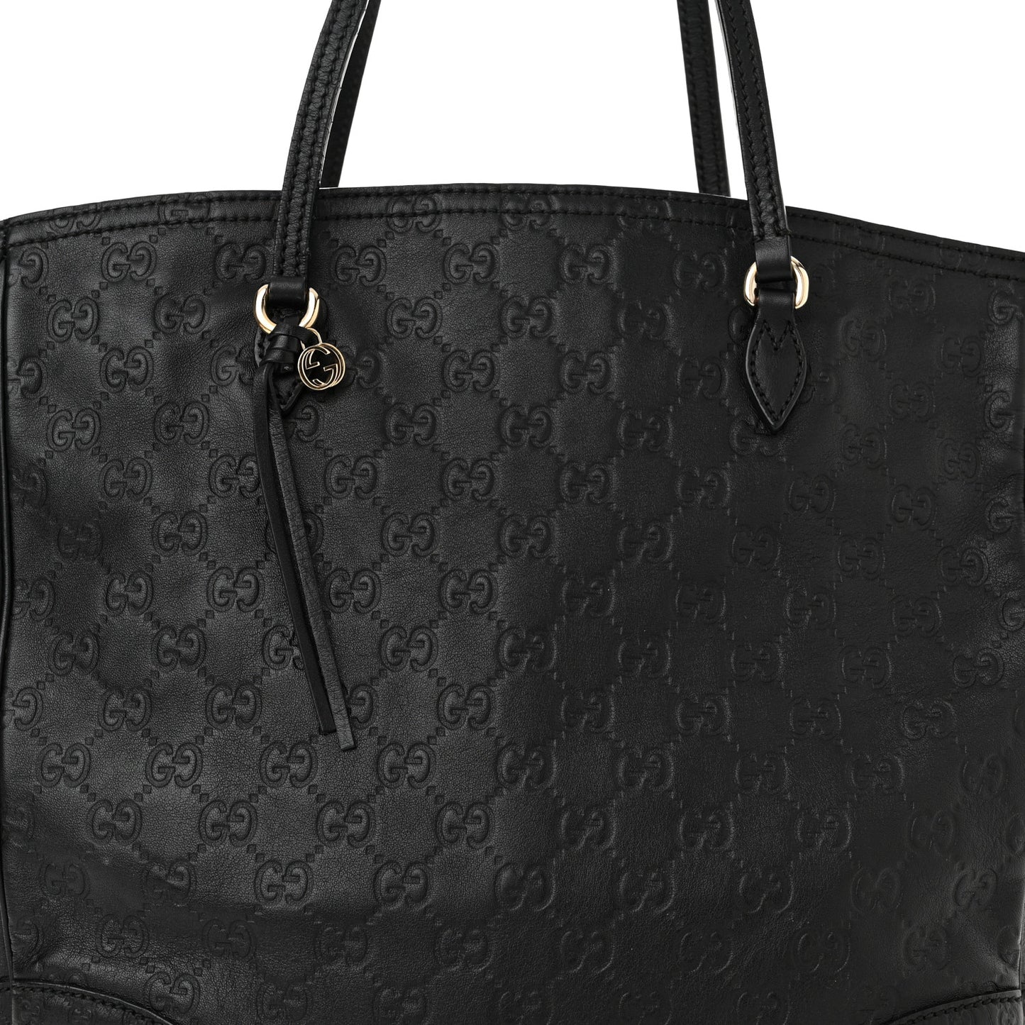 Guccissima Medium Bree Zippered Tote Black