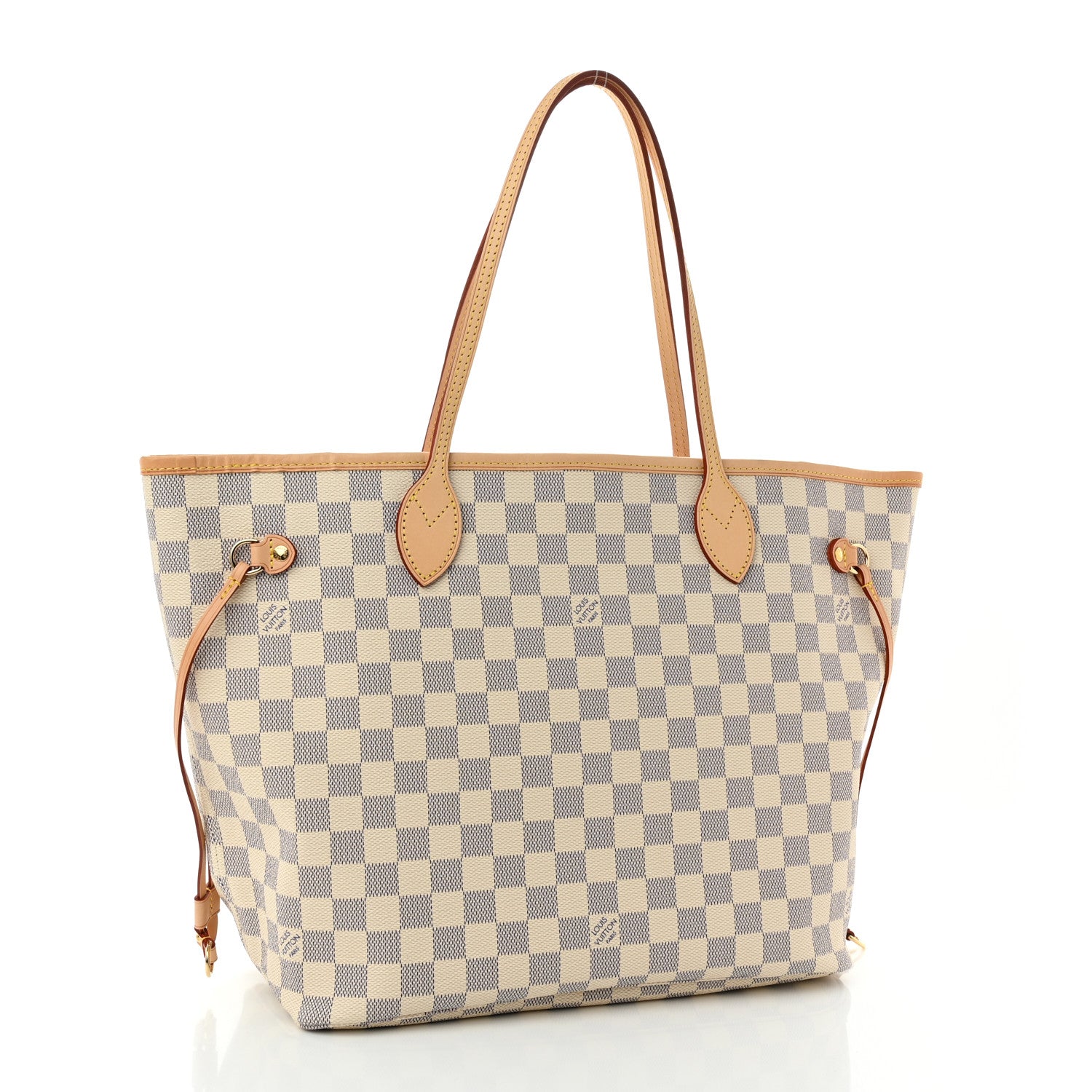 Louis Vuitton Damier Azur Neo Neverfull MM Rose Ballerine 3 of 10
