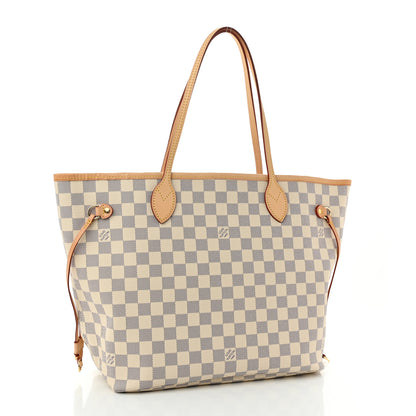 Louis Vuitton Damier Azur Neo Neverfull MM Rose Ballerine 3 of 10