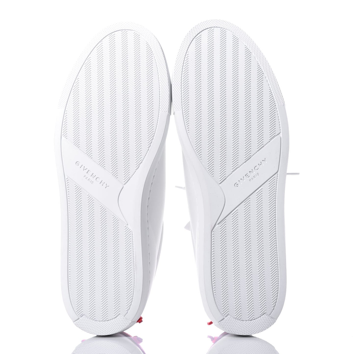 Calfskin Womens Urban Street Sneakers 40 White Neon Pink
