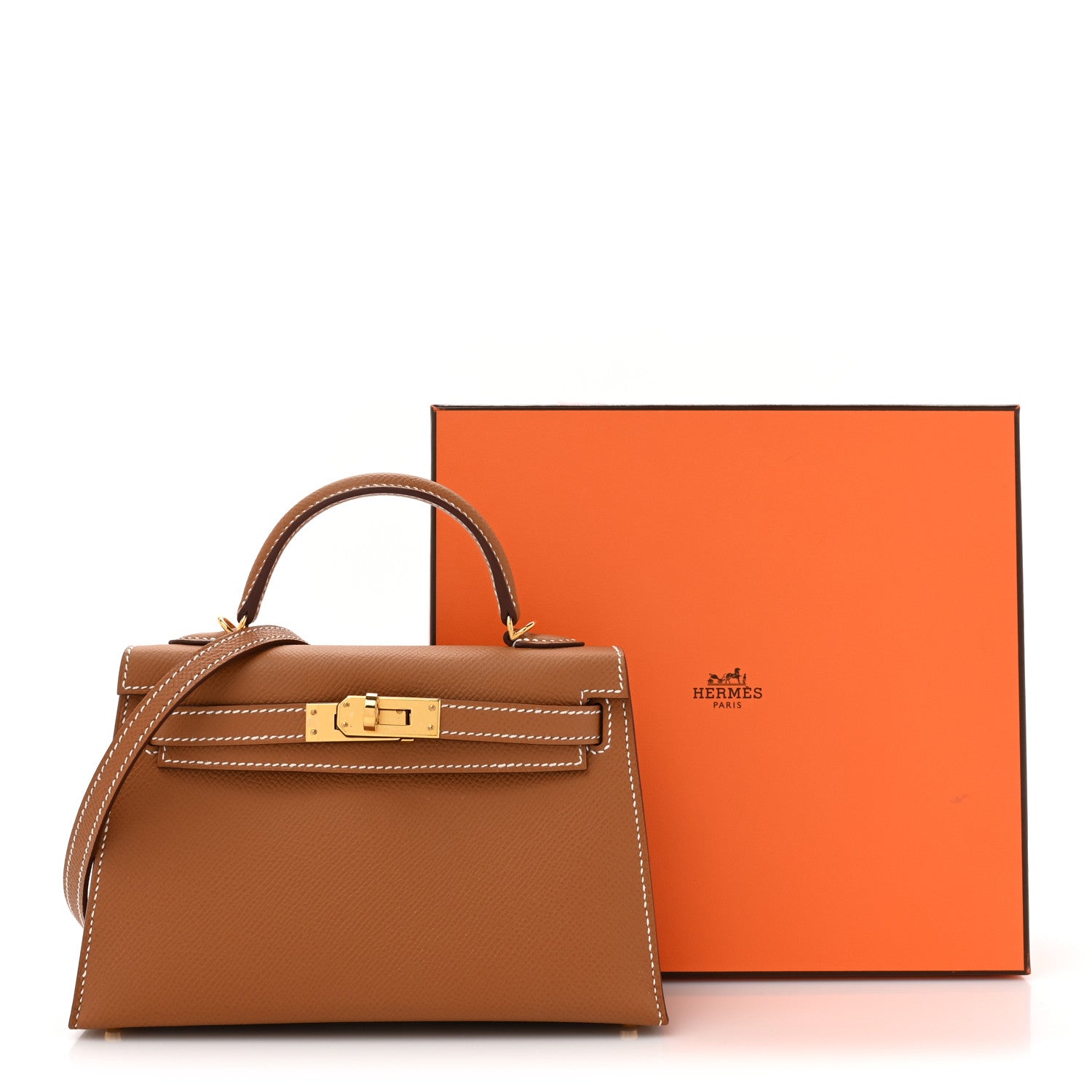 Hermes Epsom Mini Kelly Sellier 20 Gold 11 of 11