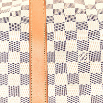 Louis Vuitton Damier Azur Keepall Bandouliere 55 7 of 13