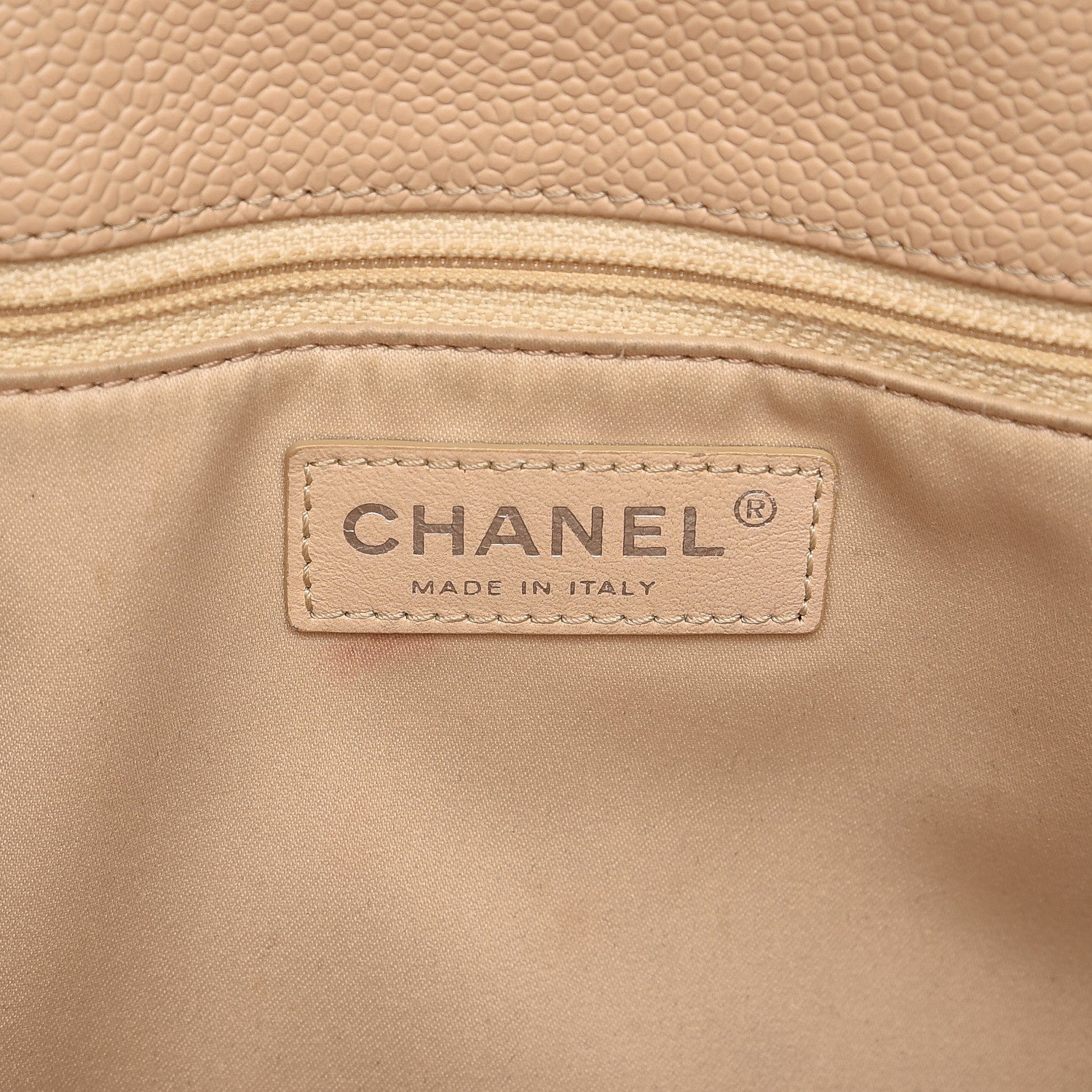 Chanel Caviar Quilted Grand Shopping Tote GST Beige Clair 6 of 15