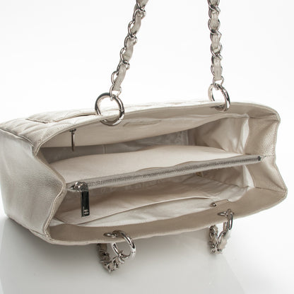 Chanel Caviar Quilted Grand Shopping Tote GST Pearl 5 of 7