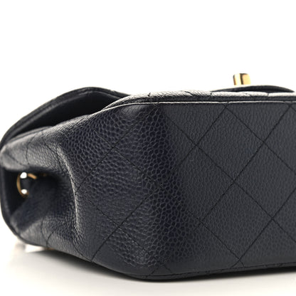 Chanel Caviar Quilted Mini Square Flap Navy 8 of 9