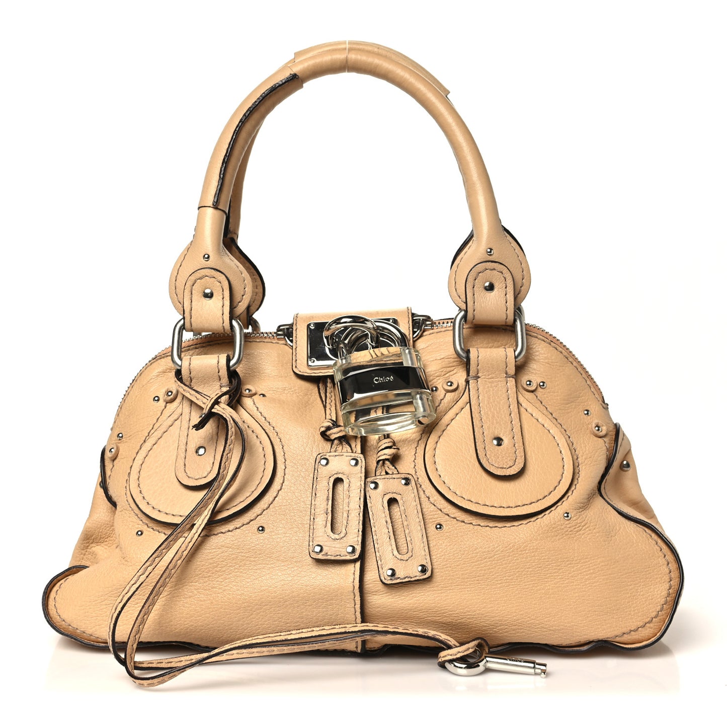 Sheepskin Medium Plexo Paddington Dome Satchel Sable
