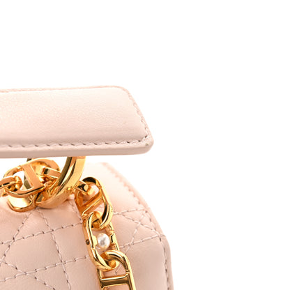 Christian Dior Lambskin Cannage Mini Jolie Top Handle Bag Powder Pink 12 of 13