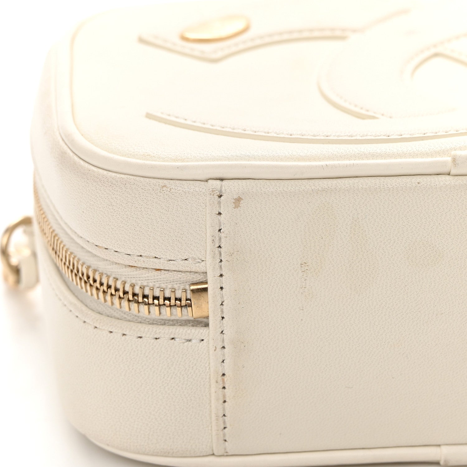 Chanel Lambskin CC Mania Camera Case White 11 of 15