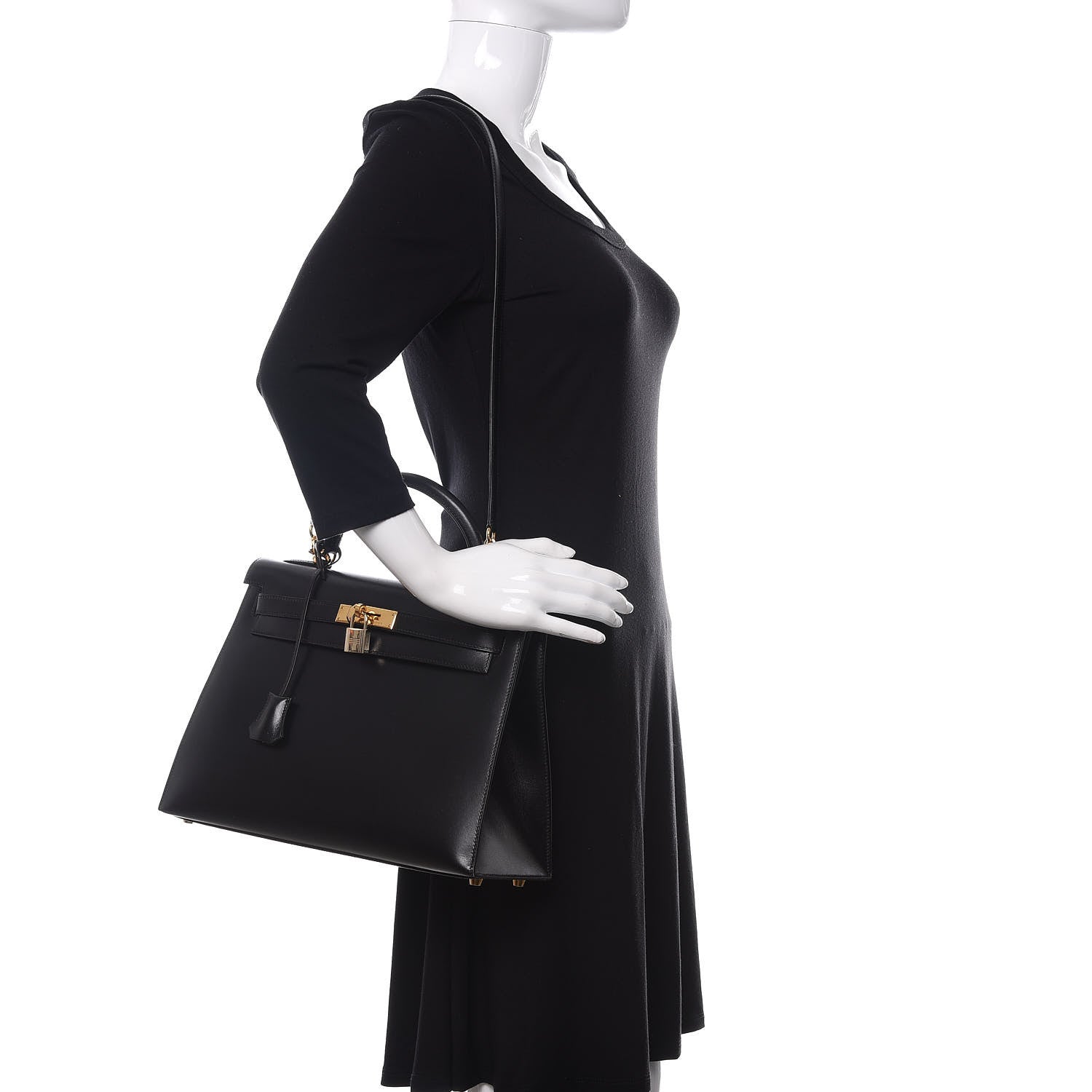 Hermes Box Kelly Sellier 32 Black 2 of 17