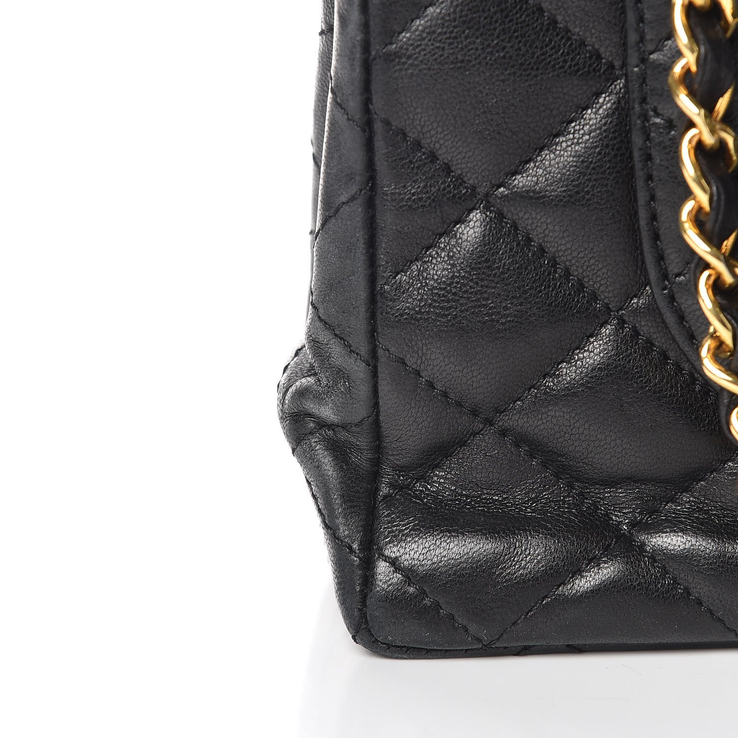 Chanel Lambskin Quilted Medium Double Flap Bag Black 12 of 13