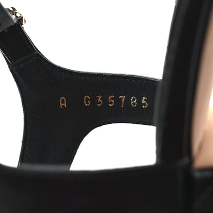 Chanel Calfskin Medallion CC Thong Sandals 38.5 Black 8 of 12