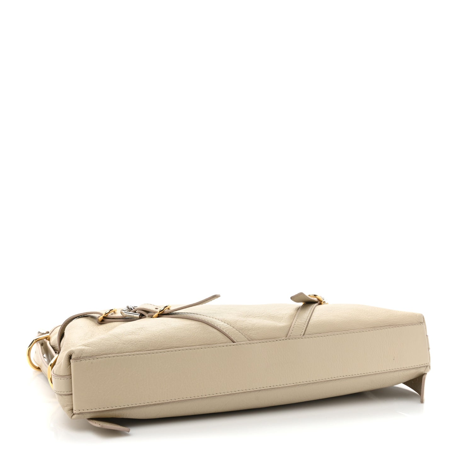 Calfskin Medium Voyou Bag Natural Beige