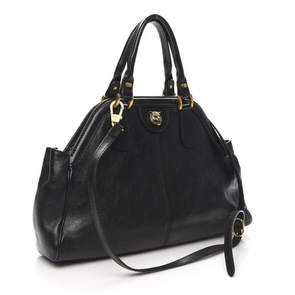 Gucci Calfskin Medium Re(Belle) Top Handle Bag Black 3 of 11