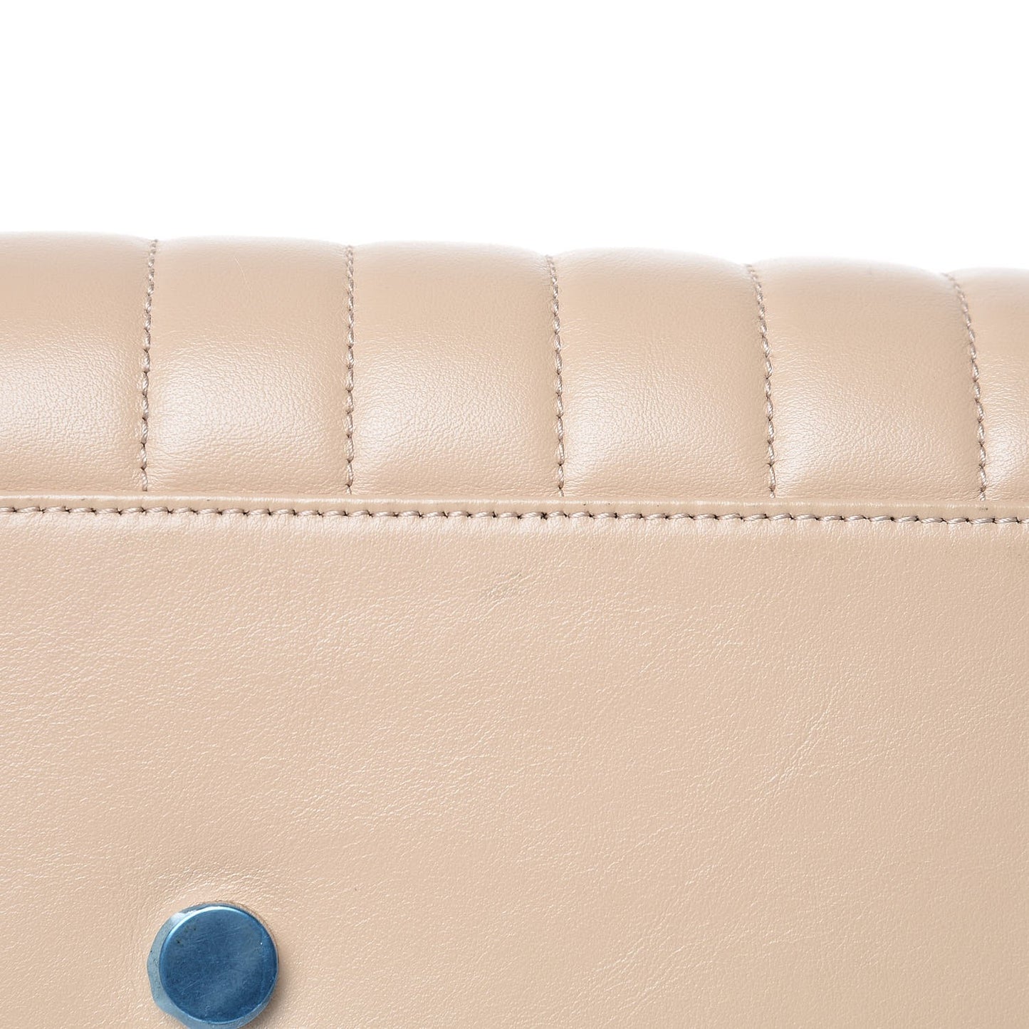 Calfskin Y Quilted Monogram Large Loulou Shopper Nude Powder
