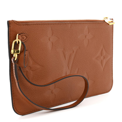 Louis Vuitton Empreinte Monogram Giant Neverfull MM Pochette Caramel 3 of 6