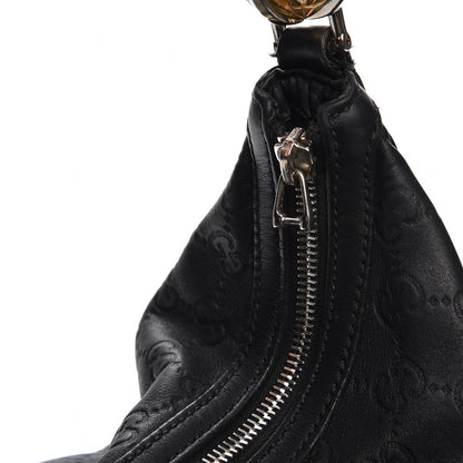 Gucci Guccissima Large GG Twins Hobo Black 10 of 15