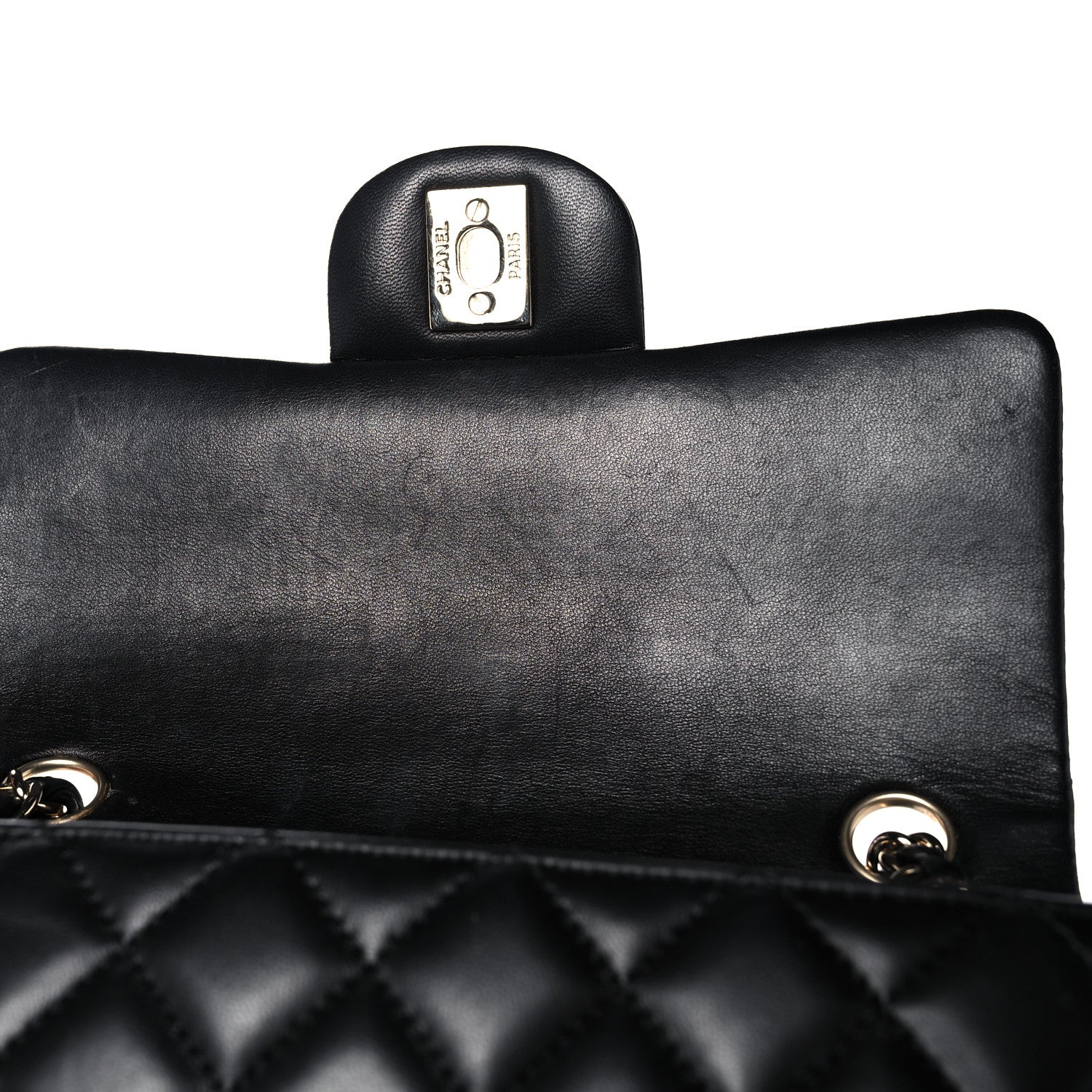 Chanel Lambskin Quilted Mini Rectangular Flap Black 14 of 19