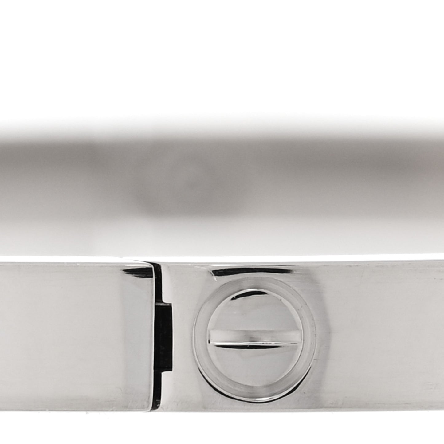 18K White Gold Small LOVE Bracelet 17