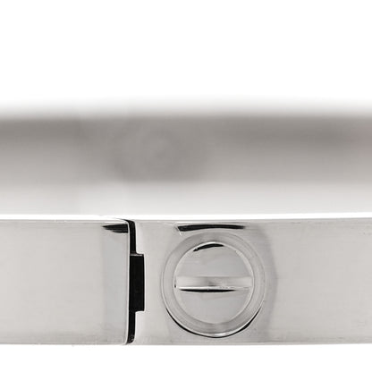 Cartier 18K White Gold Small LOVE Bracelet 17 6 of 6
