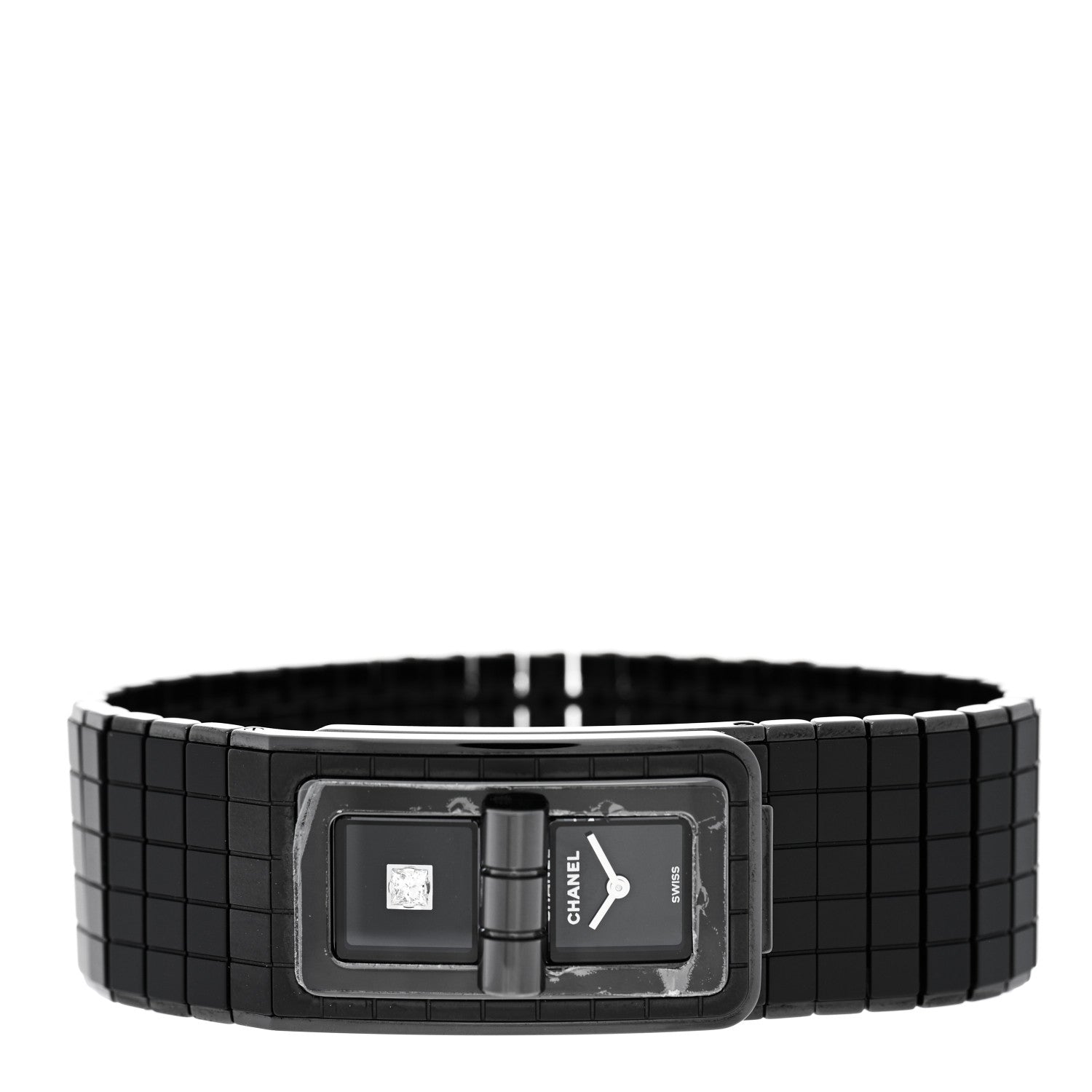 Chanel Black Stainless Steel Diamond 21mm Code Coco Limited Edition Quartz Watch Black 2 of 5