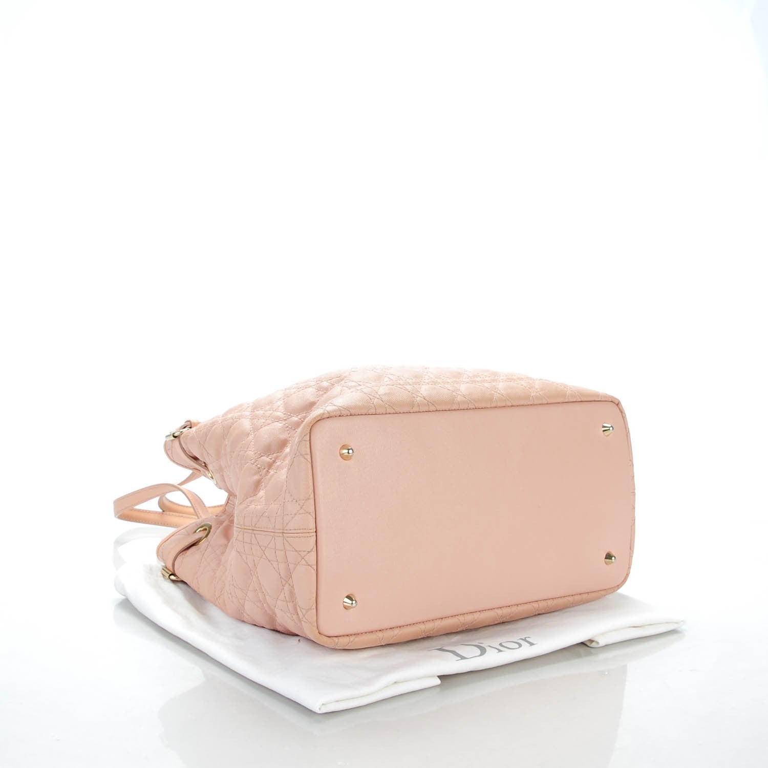 Christian Dior Coated Canvas Cannage Medium Panarea Tote Rosato 4 of 8