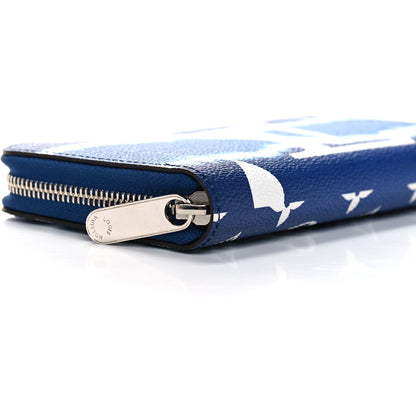 Louis Vuitton Monogram Escale Zippy Wallet Blue 8 of 10