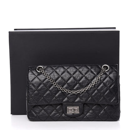 Chanel Aged Calfskin Quilted 2.55 Reissue 225 Flap Black 14 of 14