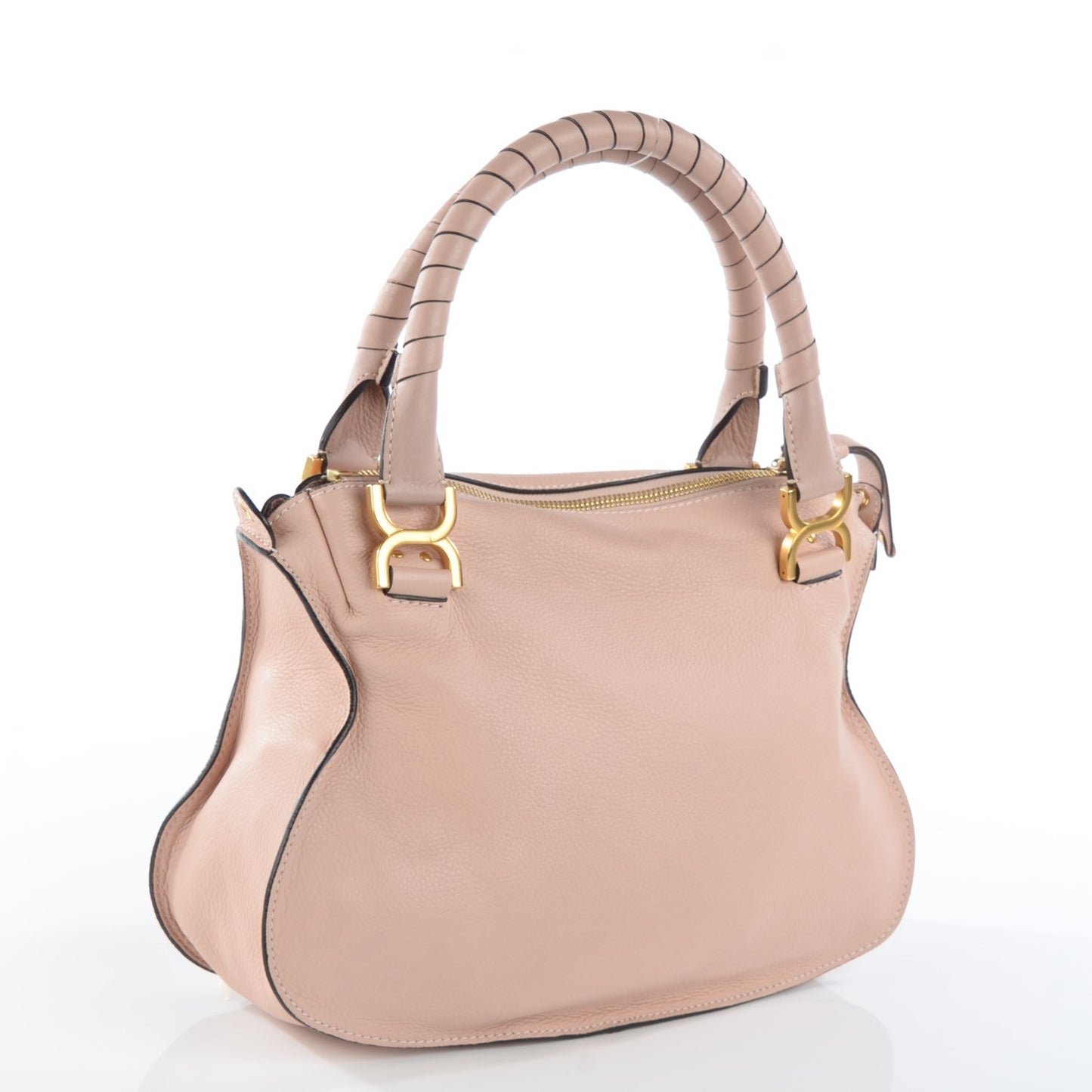 Calfskin Medium Marcie Satchel Anemone Pink
