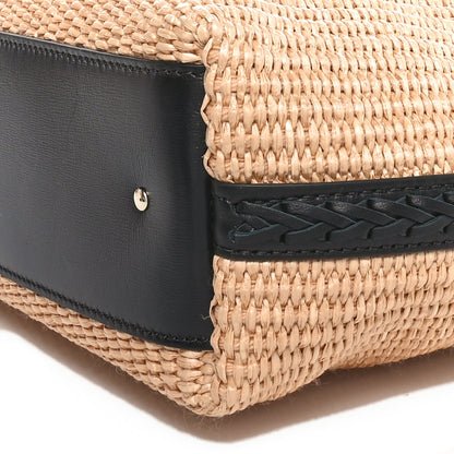 Chloe Calfskin Raffia Embroidered Hobo Hot Sand 9 of 9