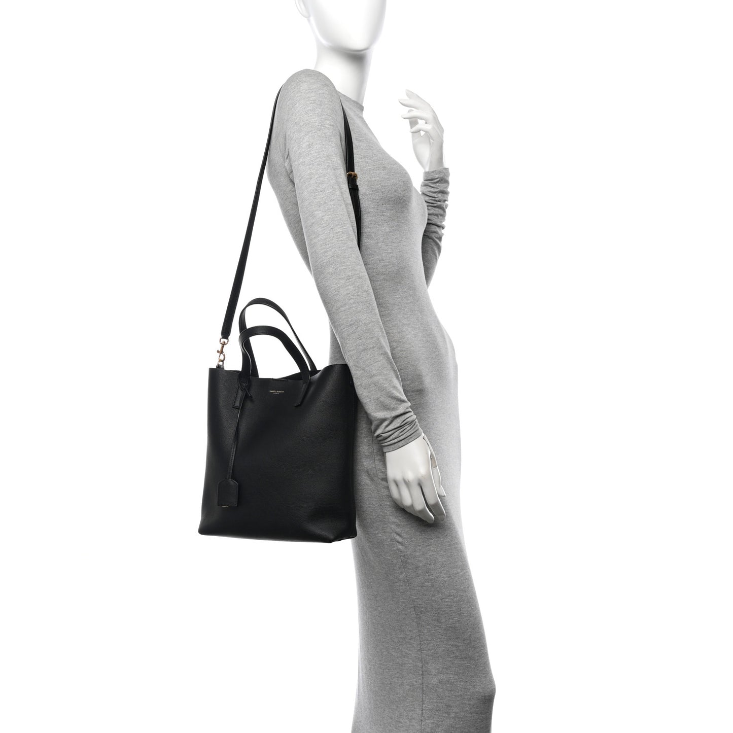 Calfskin Toy Shopping Tote Black