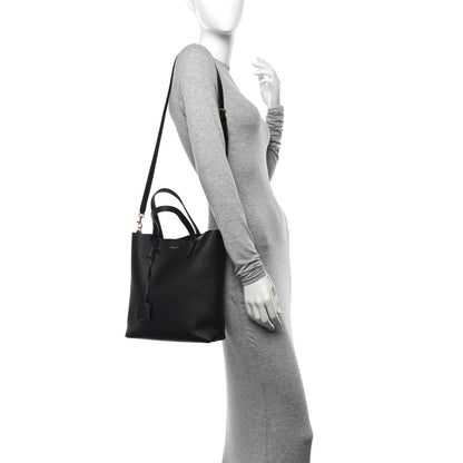 Saint Laurent Calfskin Toy Shopping Tote Black 2 of 10