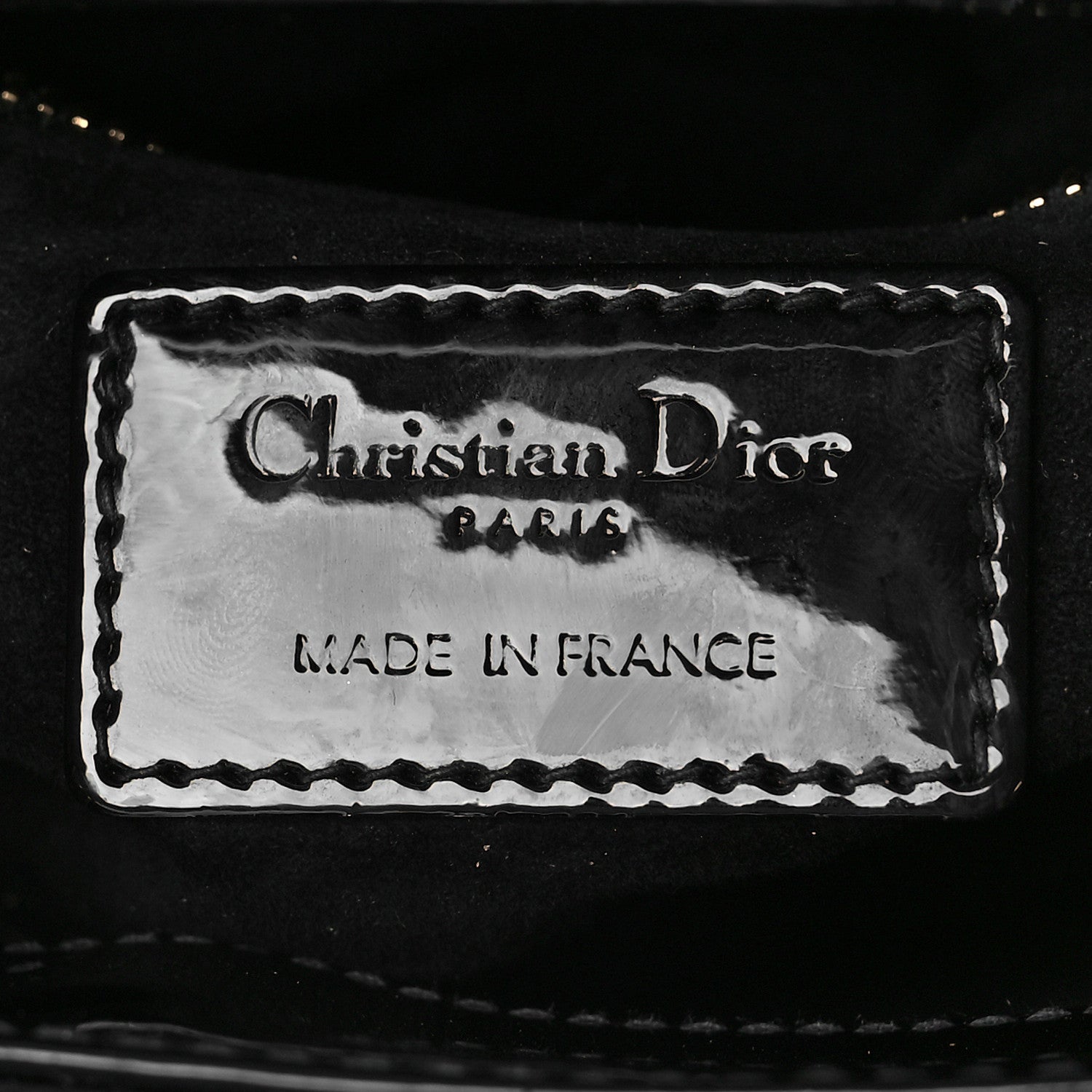 Christian Dior Patent Cannage Mini Lady Dior Black 6 of 9