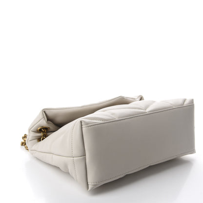 Saint Laurent Lambskin Quilted Small Loulou Puffer Monogram Chain Satchel Crema Soft 4 of 12